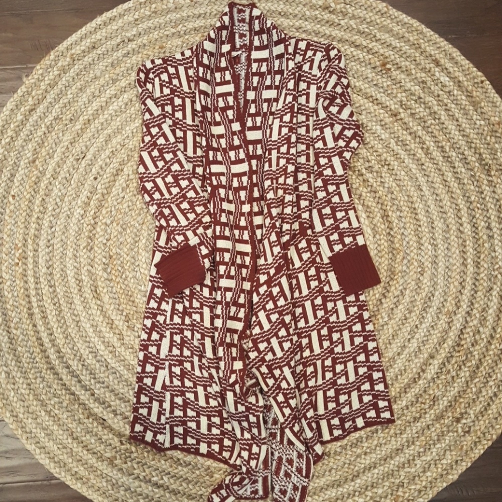 Modcloth long open cardigan sweater